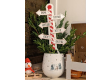 Stickserie ITH - Wichtel Wegweiser Nordpol